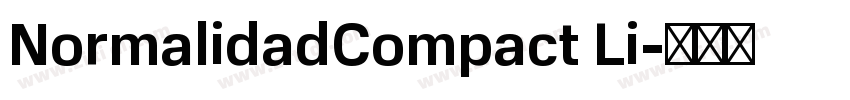 NormalidadCompact Li字体转换